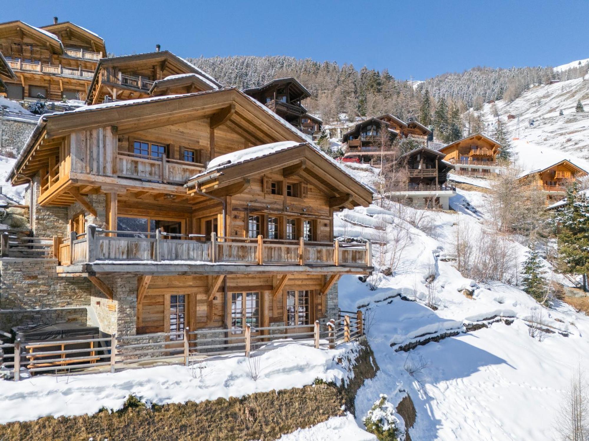 Chalet La Luge Villa Grimentz Eksteriør bilde